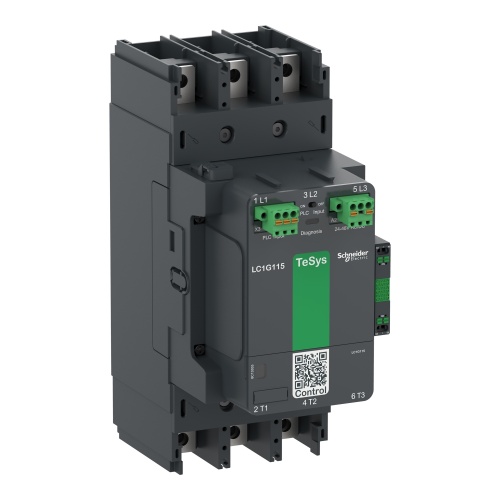 Schneider Electric LC1G185EHEA High Current Contactor - 305 Amp, Three Pole, 48-130 VAC/DC Coil, 3 NO
