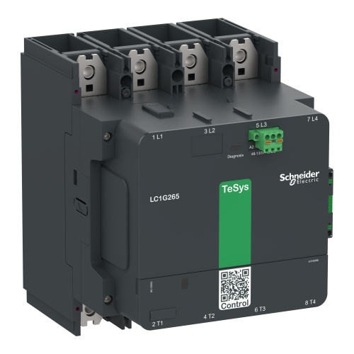 Schneider Electric LC1G2654LSEN - TeSys Giga contactor - 385 Amp, 500 VAC/DC, 4P