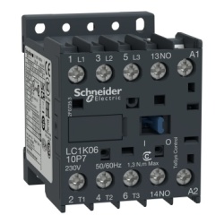 Schneider Electric LC1K0910D7 - TeSys K Miniature Contactor - 9 Amp, 42 VAC, 3P