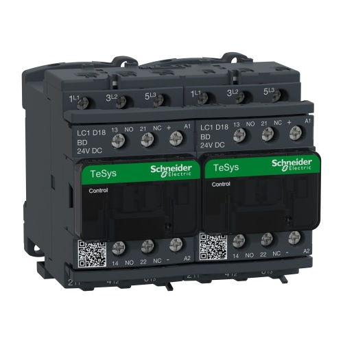 Schneider Electric LC2D18BD REVERSING CONTACTOR 575VAC 18A IEC