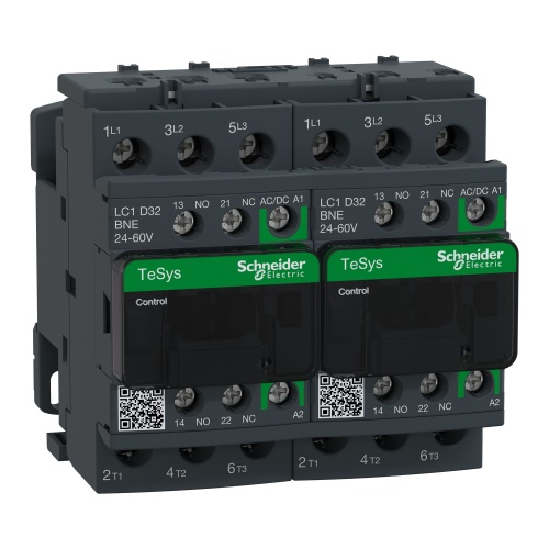 Schneider Electric LC2D32BNE - TeSys Deca Contactor - 32 Amp, 60 VAC/DC, 3P