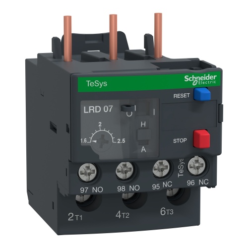 Schneider Electric LR3D076 TeSys LRD thermal overload relays - 1.6...2.5 A - class 10A
