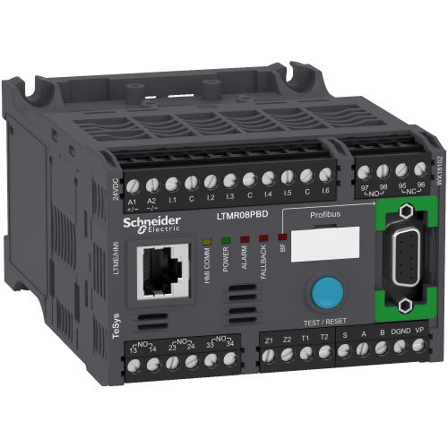 Schneider Electric LTMR08PBD motor controller IEC Smart Overload LTMR TeSys T - 24 V DC 8 A for Profibus DP