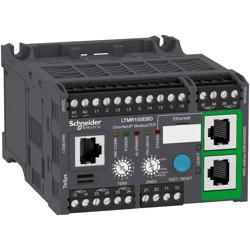 Schneider Electric LTMR100EBD Motor Management, TeSys T, motor controller IEC Smart Overload, Ethernet/IP, Modbus/TCP, 6 logic inputs, 3 logic outputs, 5 to 100A, 24 VDC