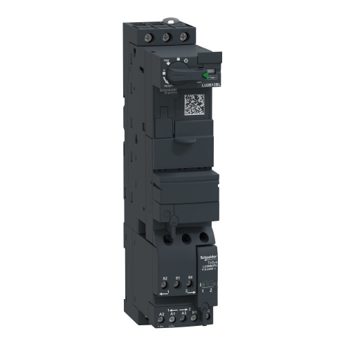 Schneider Electric LU2B12BL Reversing power base, TeSys U, 3P, 12A/690V, coil 24V DC
