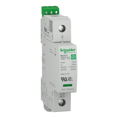 Schneider Electric M9L11120 - surge arrester, Multi9 PRD1 75r, 1P, 120 V