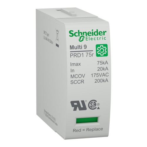 Schneider Electric M9LC175 - surge arrester cartridge, Multi9 PRD1 75r, 1P, 120 V