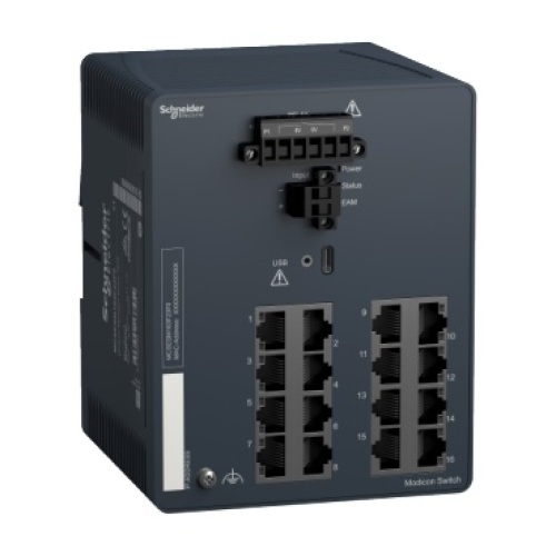 Schneider Electric MCSESM163F23F0 - network switch, Modicon Networking, managed, 16 ports for copper