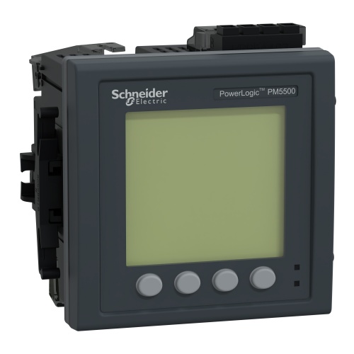 Schneider Electric METSEPM5580 - Power meter PowerLogic PM5580, 2 ethernet, up to 63th Harmonic, 1,1MB, 24VDC, 4DI/2DO 52 alarms