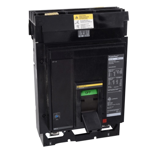 Schneider Electric MGA36450 Circuit Breaker, PowerPact M, electronic trip, I-line, 450 Amp, 3 poles, 600 VAC, ABC phasing