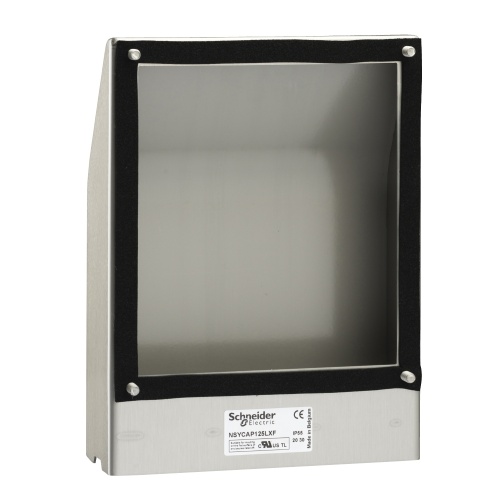 Schneider Electric NSYCAP223LXF Stainless steel cover cut-out 125x125mm with filter IP55