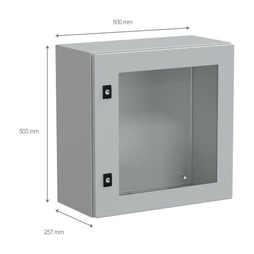 Schneider Electric NSYCRN55250T Steel Enclosure - 19.7" x 19.7" x 9.8" (HxWxD), NEMA 4/4X