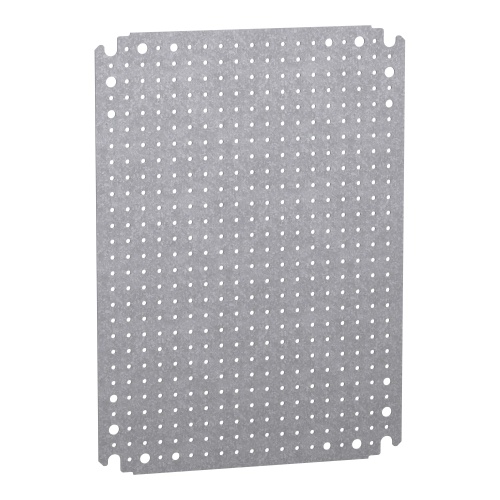 Schneider Electric NSYMF43 - Backplate, Galvanised Steel, 9.8" x 13.8"