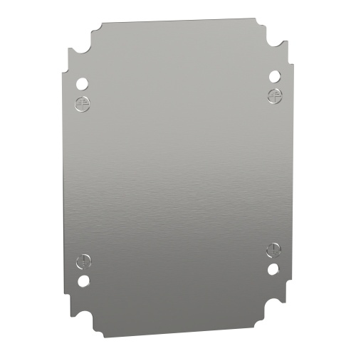 Schneider Electric NSYMM2520 - Backplate, Galvanised Steel, 7.87" x 5.91"