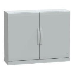 Schneider Electric NSYPLAZ7103G Thalassa PLA Floor-standing Fiberglass Reinforced Polyester Enclosure - IP54, 29.53" x 39.37" x 12.6" (HxWxD)