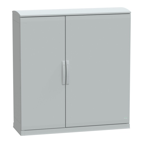 Schneider Electric NSYPLAZT12124G Thalassa PLA Floor-standing Fiberglass Reinforced Polyester Enclosure - IP44, 49.21" x 49.21" x 16.54" (HxWxD)