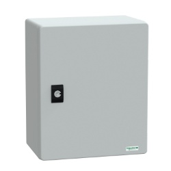 Schneider Electric NSYPLM3025PG Thalassa PLM Wall mounted Fiberglass Reinforced Polyester Enclosure - IP66, 12.13" x 10.04" x 6.3" (HxWxD)