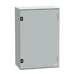 Schneider Electric NSYPLM64BG Thalassa PLM Wall mounted Fiberglass Reinforced Polyester Enclosure - IP66, 25.47" x 17.17" x 9.84" (HxWxD)