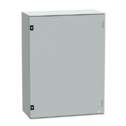 Schneider Electric NSYPLM86PG Thalassa PLM Wall mounted Fiberglass Reinforced Polyester Enclosure - IP66, 33.35" x 25.04" x 11.81" (HxWxD)