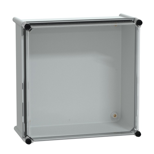 Schneider Electric NSYPLS3636G Polycarbonate/Polyester Enclosure - 14.2" x 14.2" x 7.1" (HxWxD), NEMA 4X/13
