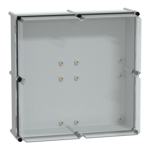 Schneider Electric NSYPLS5454AG Polycarbonate/Polyester Enclosure - 21.3" x 21.3" x 9.1" (HxWxD), NEMA 4X/13