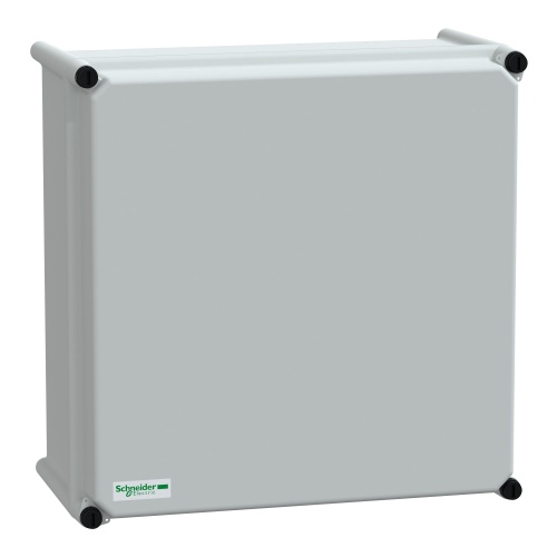 Schneider Electric NSYPLSC3636G Thalassa PLS Wall mounted Polycarbonate Enclosure - IP66, 14.17" x 14.17" x 7.09" (HxWxD)