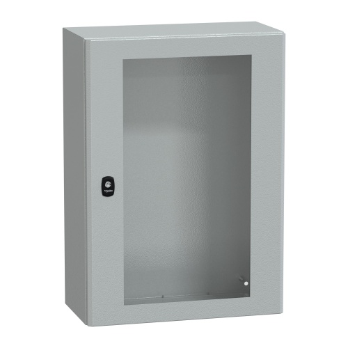 Schneider Electric NSYS3D7525T Spacial S3D Wall-mounting Steel Enclosure - NEMA 4X/13, 27.56" x 19.69" x 9.84" (HxWxD)
