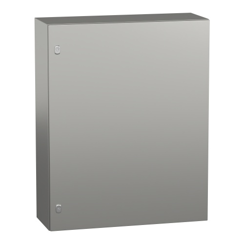 Schneider Electric NSYS3X10830H Spacial S3X Wall Mounted 316L Stainless Steel Enclosure - IP66, 39.37" x 31.5" x 11.81" (HxWxD)