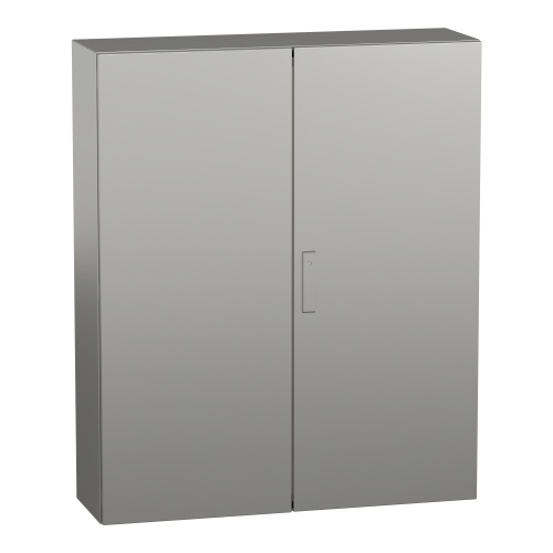 Schneider Electric NSYS3X121030H Spacial S3X Wall Mounted 316L Stainless Steel Enclosure - IP55, 47.24" x 39.37" x 11.81" (HxWxD)