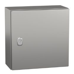 Schneider Electric NSYS3X3315 Spacial S3X Wall Mounted 304 Stainless Steel Enclosure - IP66, 11.81" x 11.81" x 5.91" (HxWxD)