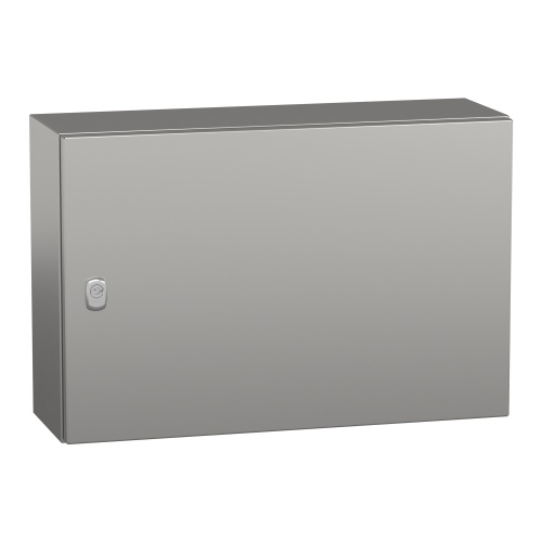 Schneider Electric NSYS3X4620 Spacial S3X Wall Mounted 304 Stainless Steel Enclosure - IP66, 15.75" x 23.62" x 7.87" (HxWxD)