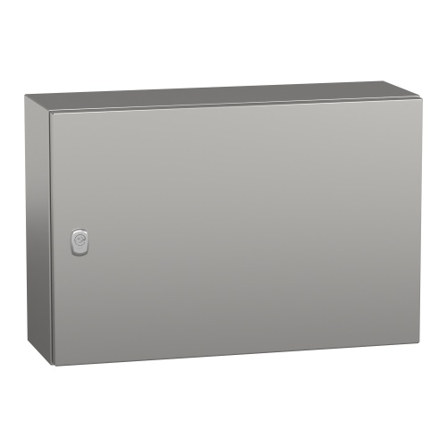 Schneider Electric NSYS3X4620H Spacial S3X Wall Mounted 316L Stainless Steel Enclosure - IP66, 15.75" x 23.62" x 7.87" (HxWxD)