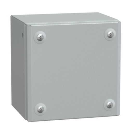 Schneider Electric NSYSBM151512 Spacial SBM Wall mounted Sheet Steel Enclosure - IP66, 5.91" x 5.91" x 4.72" (HxWxD)