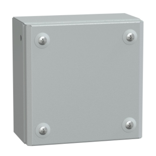 Schneider Electric NSYSBM15158 Spacial SBM Wall mounted Sheet Steel Enclosure - IP66, 5.91" x 5.91" x 3.15" (HxWxD)