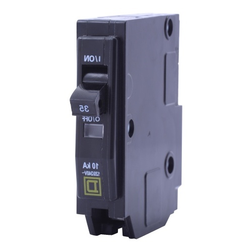 Schneider Electric QO140HID Mini circuit breaker, QO, 40A, 1 pole, 120/240 VAC, 10 kA, high density discharge, plug in mount