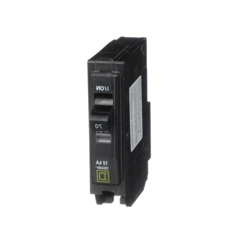 Schneider Electric QO170 Mini circuit breaker, QO, 70A, 1 pole, 120/240 VAC, 10 kA, plug in mount
