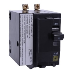 Schneider Electric QOB2201200 - QO Miniature circuit-breaker, 20 Amp, Two Pole, 10 kA, 120/240 VAC