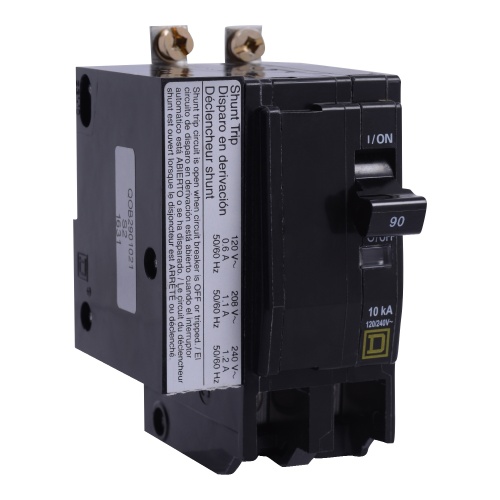 Schneider Electric QOB290VH1021 - QO Miniature circuit-breaker, 90 Amp, Two Pole, 22 kA, 120/240 VAC