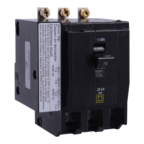 Schneider Electric QOB350VH1042 - QO Miniature circuit-breaker, 50 Amp, Three Pole, 22 kA, 120/240 VAC