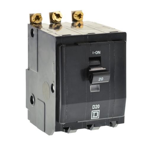 Schneider Electric QOBXD320 - QO Miniature circuit-breaker, 20 Amp, Three Pole, 3 kA, 240 VAC, 415 VAC