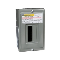 Schneider Electric QOD2S Load Center - 120/240 VAC, 2 Spaces, NEMA 1