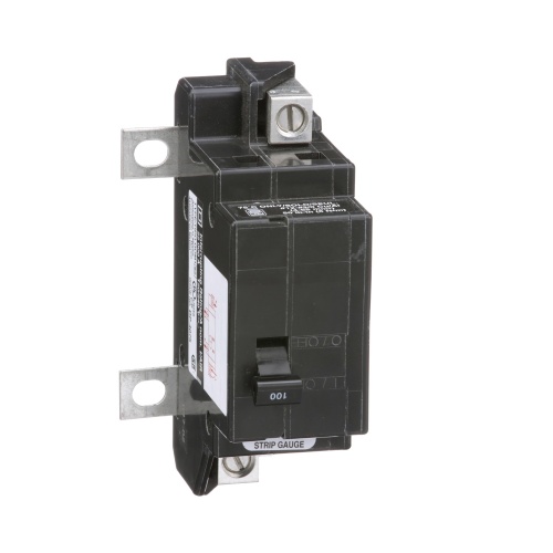 Schneider Electric QOM100VH Main breaker, QO, 100A, 2 pole, 120/240 VAC, 22 kA, bolt on mount