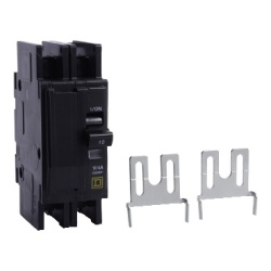 Schneider Electric QOU2405283 - QOU Miniature circuit-breaker, 40 Amp, Two Pole, 10 kA, 120/240 VAC,120 VAC,48 VDC