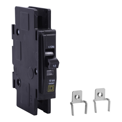 Schneider Electric QOUR1153100 - QOU Miniature circuit-breaker, 15 Amp, Single Pole, 10 kA, 120/240 VAC,120 VAC,48 VDC