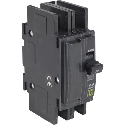 Schneider Electric QOUR225 QOUR Miniature Circuit Breaker, 25A, 2P, 120/240V, 10kA