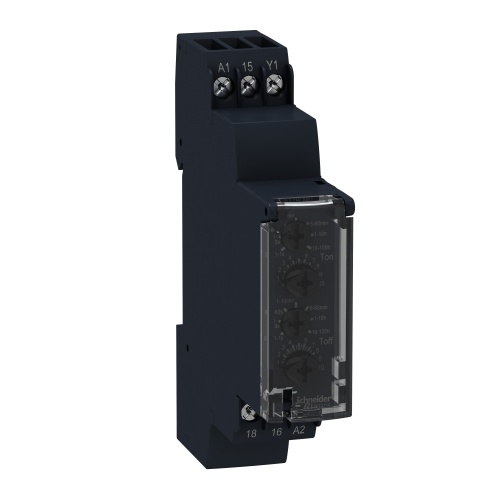 Schneider RE17LLBM Zelio Time Delay Solid State Relay 24-240 VAC 0.1 s-100 h Asymmetrical flashing, start with output in rest position