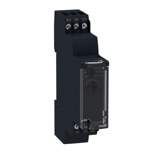 Schneider RE17RAMU Zelio Time Delay Relay 24-240 VAC 0.1 s-100 h Delay on energization