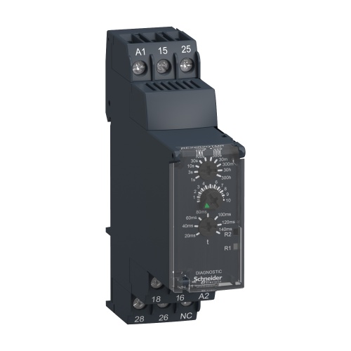 Schneider RE22R2QTMR Zelio Time Delay Relay 24-240 VAC/DC 0.05 s-300 h Star-delta timing