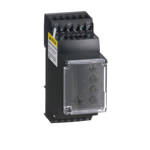 Schneider Electric RM35TF30 Zelio, 3 phase supply control relay, range 220 to 480 VAC, sequence, phase failure, phase imbalance, voltage