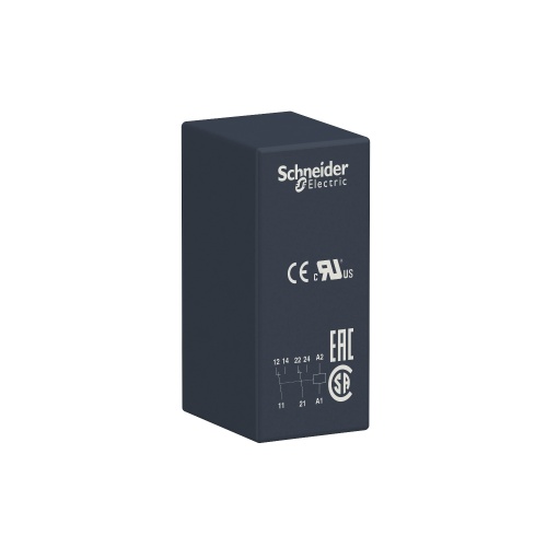 Schneider Electric RSB2A080E7 Interface plug-in relay, 8 A, 2 CO, 48 V AC